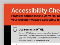 Accessibility cheat sheet