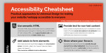 Accessibility cheat sheet