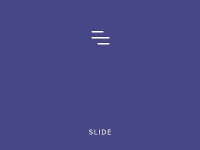 Animated CSS burger component