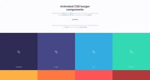 Animated CSS burger component