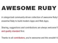 Awesome Ruby