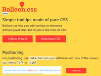 Balloon.css
