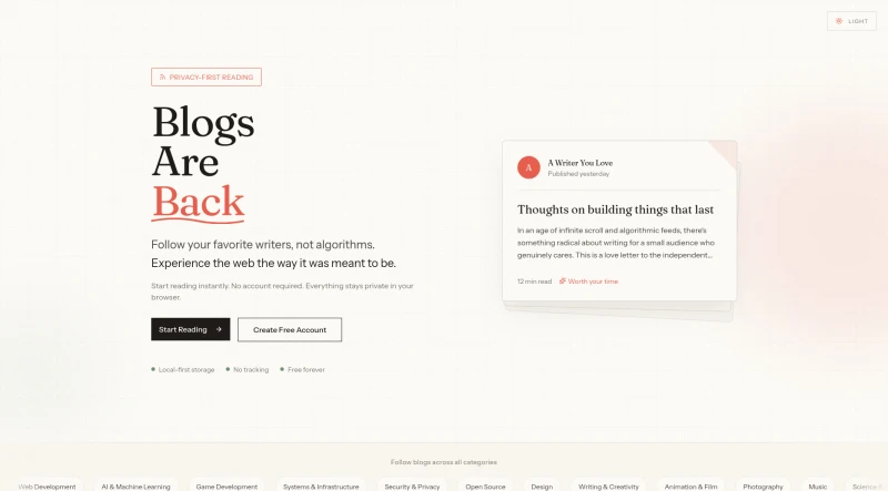 Blogsareback