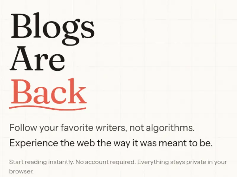 Blogsareback