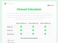 Chmod calculator