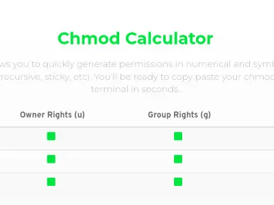 Chmod calculator
