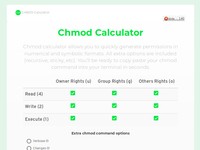 Chmod calculator