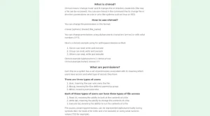 Chmod calculator