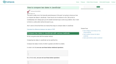 Compare dates in JS