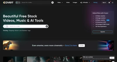 Coverr, free videos for your homepage