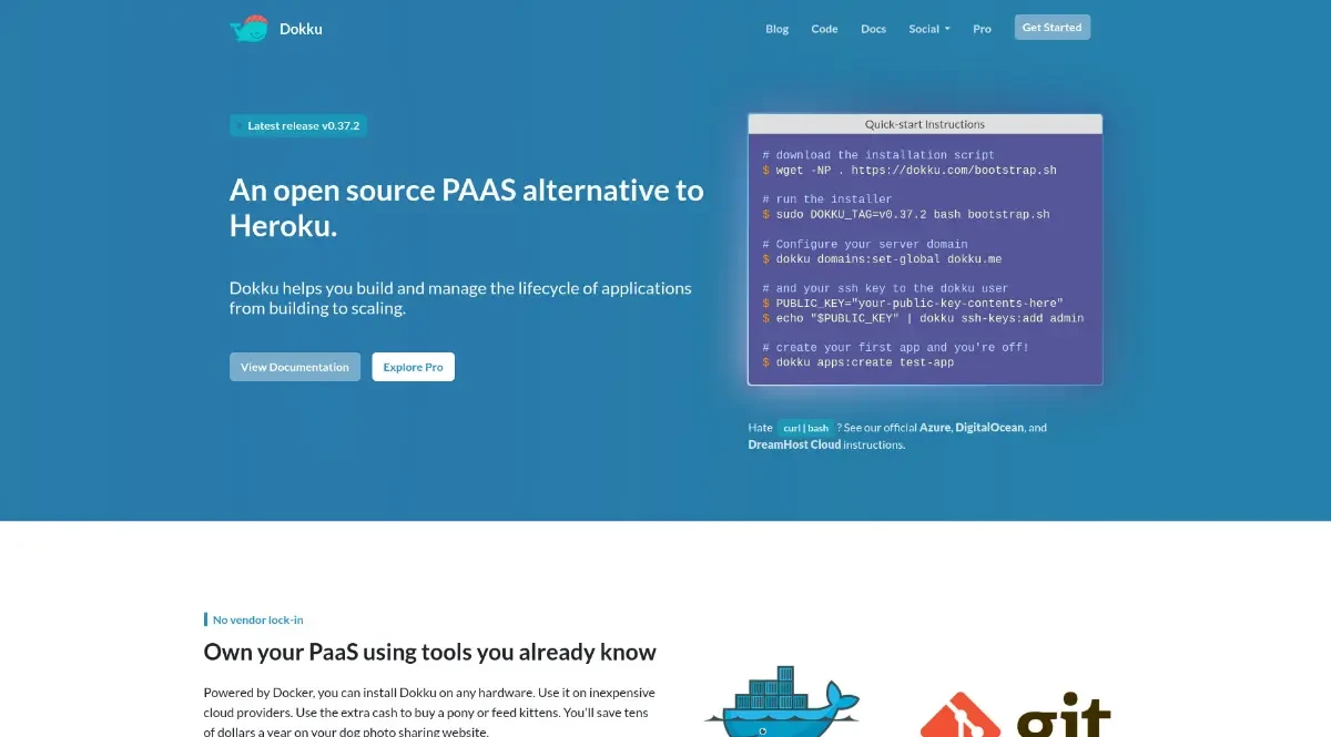 Create your own Heroku clone for $5 a month with Dokku