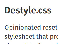 Destyle.css