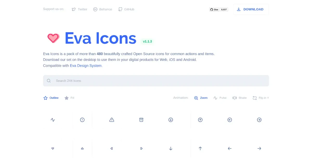 Eva Icons