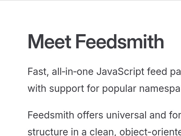 Feedsmith