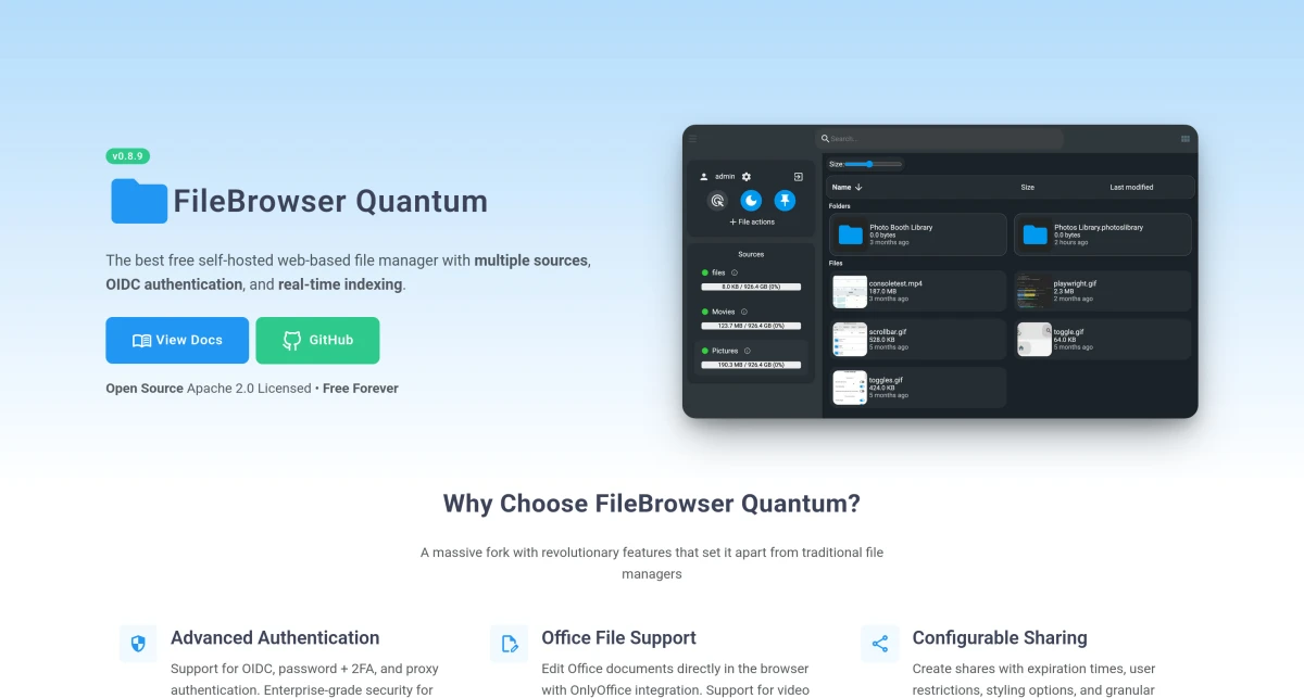 FileBrowser Quantum