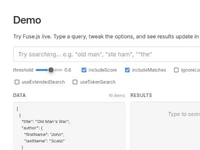 Fuse JS
