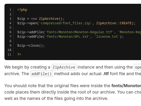 How to Zip and Unzip files in PHP