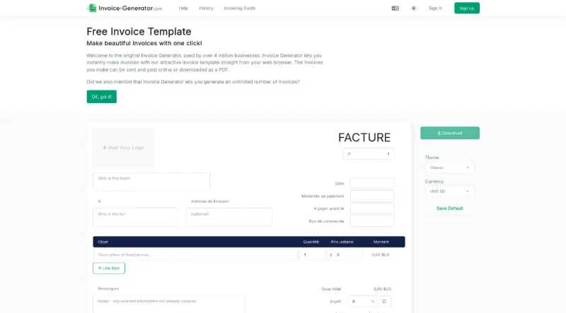 Invoice Generator