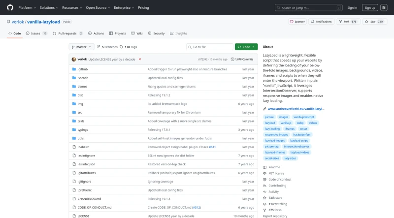 LazyLoad, a vanilla javascript lazyload solution