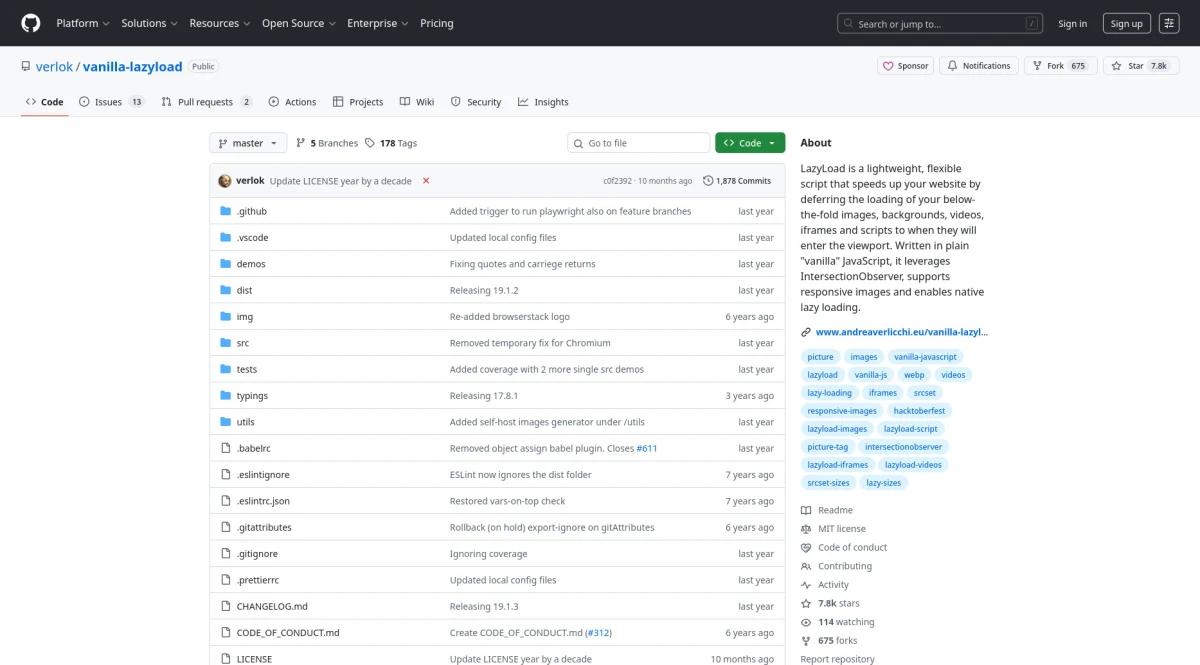LazyLoad, a vanilla javascript lazyload solution