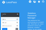 Lesspass, stateless password manager