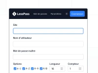 Lesspass, stateless password manager