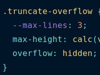 Multi-Line Truncation with Pure CSS