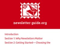 Newsletter guide