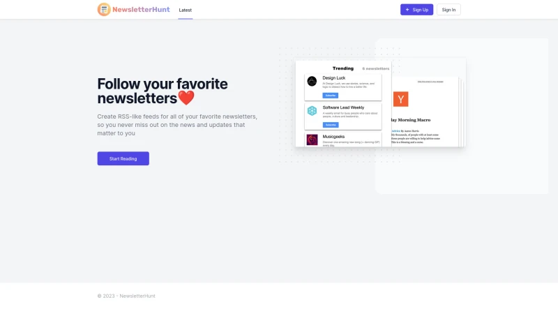 Newsletter Hunt
