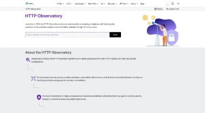 Observatory by Mozilla