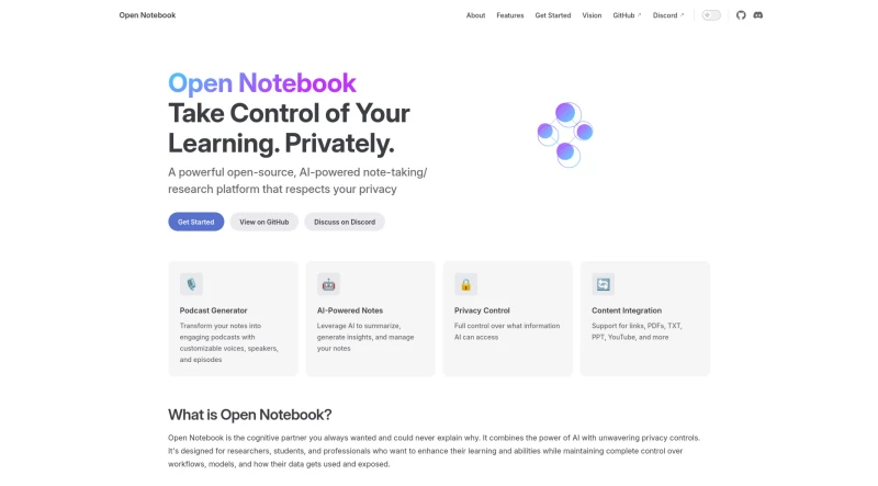 Open Notebook