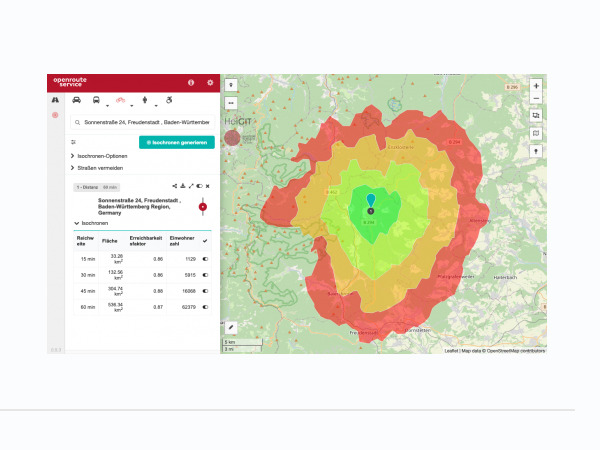 Openroute service, an open source alternative to Google map API