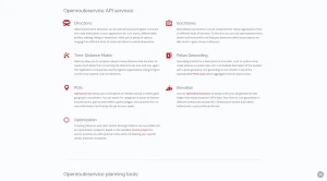 Openroute service, an open source alternative to Google map API