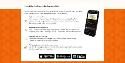 PeerTube on mobile