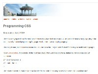 Programming CSS