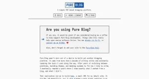 Pure Blog
