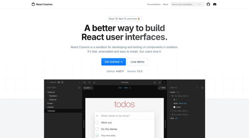 React Cosmos