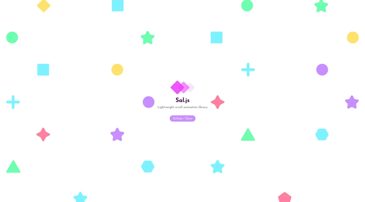 Sal.js, lightweight scroll animation library