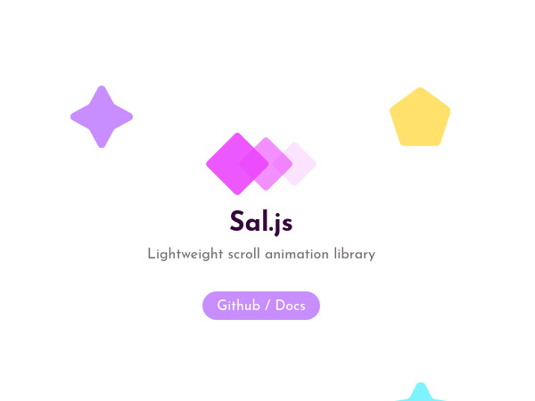 Sal.js, lightweight scroll animation library