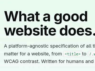 Specification Website