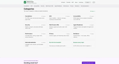 Specification Website