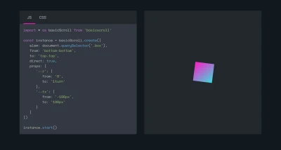 Standalone parallax scrolling with CSS variables