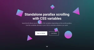 Standalone parallax scrolling with CSS variables