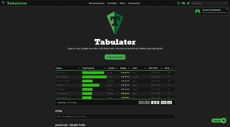 Tabulator