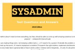 Test your sysadmin skills