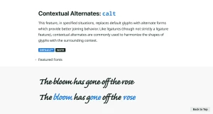 The Complete CSS Demo for OpenType Features