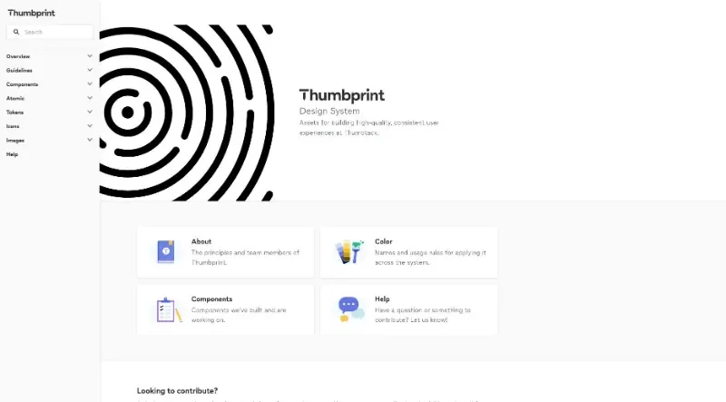 Thumbprint Design System