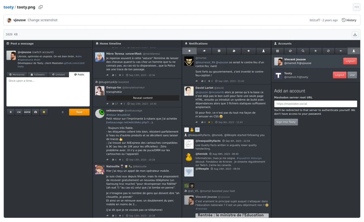 Tooty, a Mastodon web client