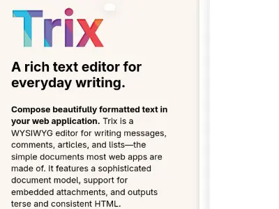 Trix editor