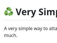 Very Simple Components